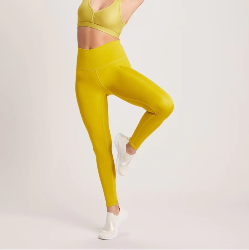 Niyama sol BAREFOOT HIGH WAISTED LEGGING - VIVID CHARTREUSE